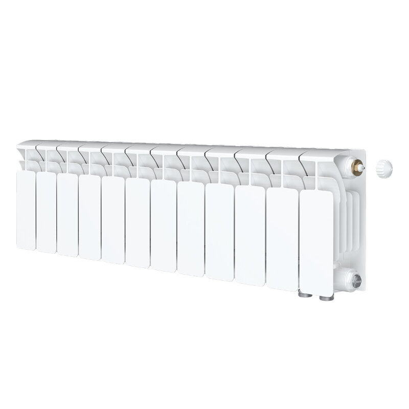 Изображение товара Радиатор биметаллический Rifar Base Ventil 200 12 секций нижнее подключение белый