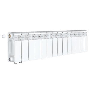 Изображение товара Радиатор биметаллический Rifar Base Ventil 200 R-BA-200-14-VL, 14 секций, нижнее левое подключение, цвет белый