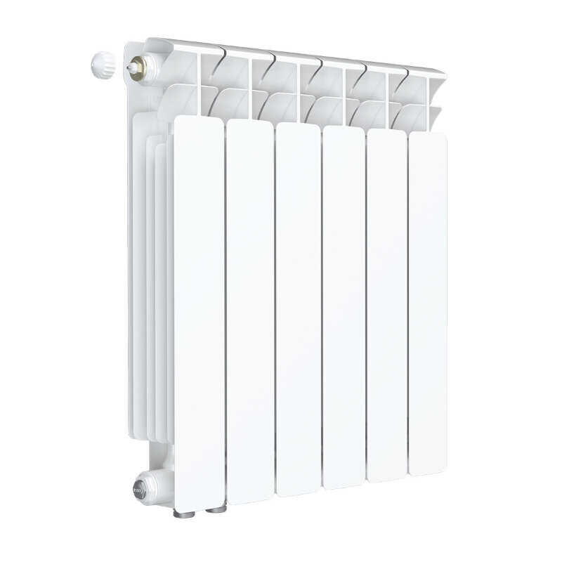 Изображение товара Биметаллический радиатор Rifar Base Ventil 500, 6 секций, нижнее левое подключение, белый