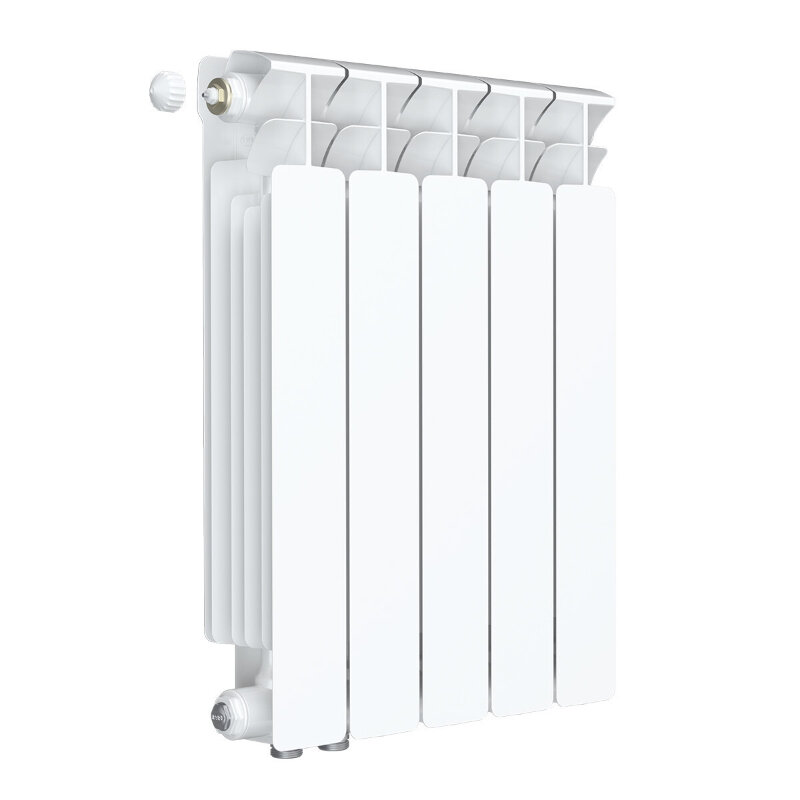 Изображение товара Биметаллический радиатор Rifar Base Ventil 500, 5 секций, нижнее левое подключение, белый