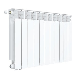 Изображение товара Радиатор биметаллический Rifar Base Ventil 500 R-BA-500-11-VL, 11 секций, нижнее левое подключение, цвет белый