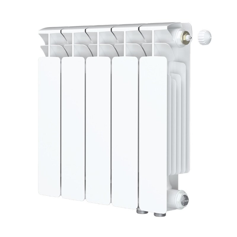 Изображение товара Радиатор биметаллический Rifar Base Ventil 350, 5 секций, нижнее правое подключение, белый