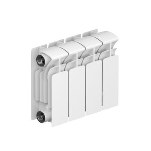 Изображение товара Радиатор биметаллический Rifar Base Ventil 200 R-BA-200-04, 4 секции, боковое подключение, цвет белый