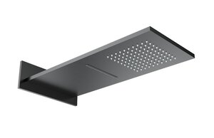 Изображение товара Верхний душ Wonzon & Woghand WW-HS101-BGG, 23 х 55 см, 2 режима струи, темный графит брашированный PVD