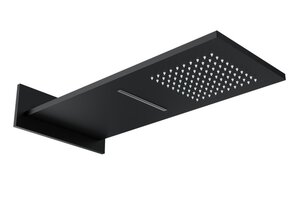 Изображение товара Верхний душ Wonzon & Woghand WW-HS101-MB, 23 х 55 см, 2 режима струи, черный матовый