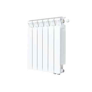Изображение товара Радиатор биметаллический Rifar Monolit Ventil 500 R-MN-500-06-VR, 6 секций, нижнее правое подключение, цвет белый