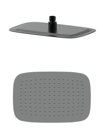 Изображение товара Верхний душ Wonzon & Woghand WW-88DP03-BGM, 30 х 20 см, темный графит брашированный PVD Изображение товара Верхний душ Wonzon & Woghand WW-88DP03-BGM, 30 х 20 см, темный графит брашированный PVD