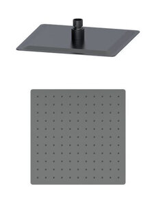 Изображение товара Верхний душ Wonzon & Woghand WW-88DP02-BGM, 30 х 30 см, темный графит брашированный PVD