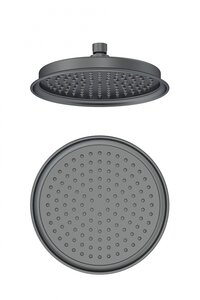 Изображение товара Верхний душ Wonzon & Woghand WW-88DP05-BGM, 22 см, темный графит брашированный PVD