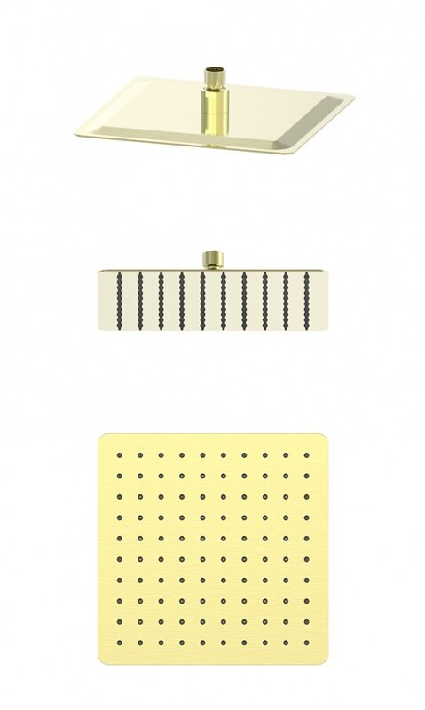 Изображение товара Верхний душ Wonzon & Woghand WW-88DP06-BG 25х25 см золото брашированное PVD