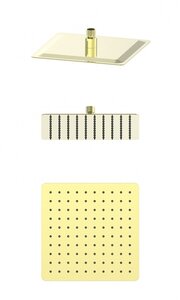 Изображение товара Верхний душ Wonzon & Woghand WW-88DP06-BG, 25 х 25 см, золото брашированное PVD