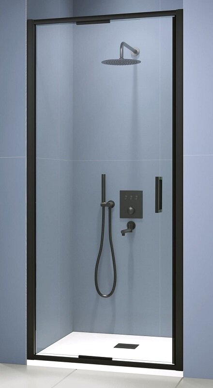 Изображение товара Душевая дверь RGW SV-05-2B 800 80x200 см распашная стекло черный профиль