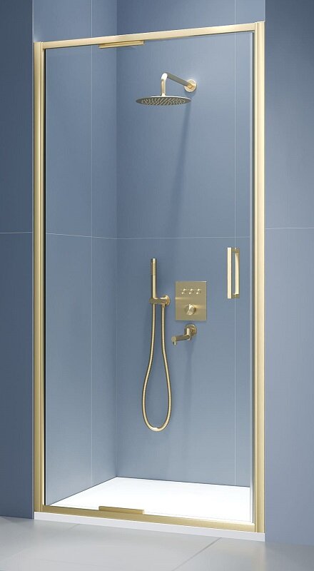 Изображение товара Душевая дверь RGW SV-05-2Gb 900, 90 см, стекло прозрачное, золото brush
