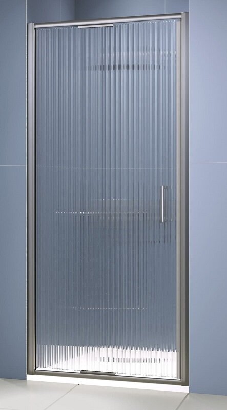 Изображение товара Душевая дверь RGW SV-05-2Gr 900 90 см со стеклом ребристым и профилем оружейная сталь