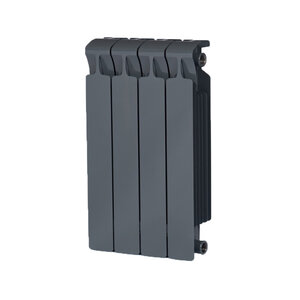 Изображение товара Радиатор биметаллический Rifar Monolit 500 R-MN-500-04-AN, 4 секции, боковое подключение, цвет антрацит