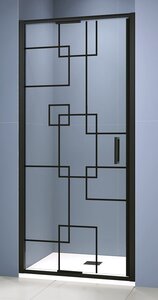 Изображение товара Душевая дверь RGW SV-05-2B 900, 703205209-194, 90 см, стекло чёрный принт, профиль чёрный