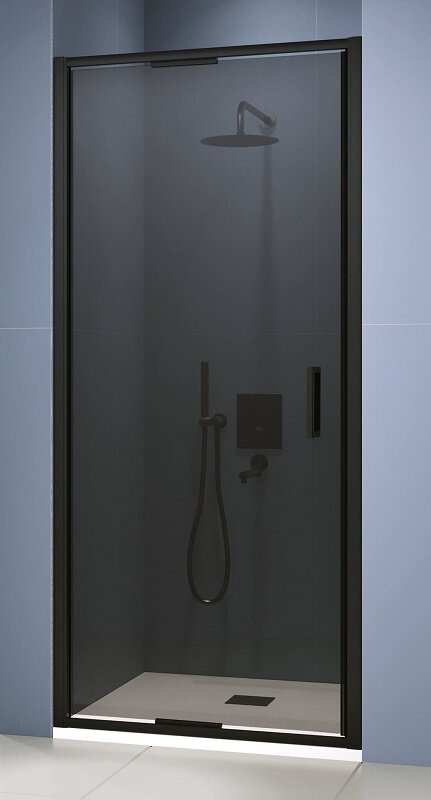 Изображение товара Душевая дверь RGW SV-05-2B 800 80 см стекло тонированное профиль чёрный Германия