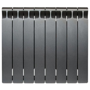 Изображение товара Радиатор биметаллический Rifar Monolit 500 R-MN-500-08-TI, 8 секций, боковое подключение, цвет титан