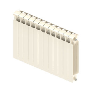 Изображение товара Радиатор биметаллический Rifar Monolit 500 R-MN-500-12-IV, 12 секций, боковое подключение, цвет айвори