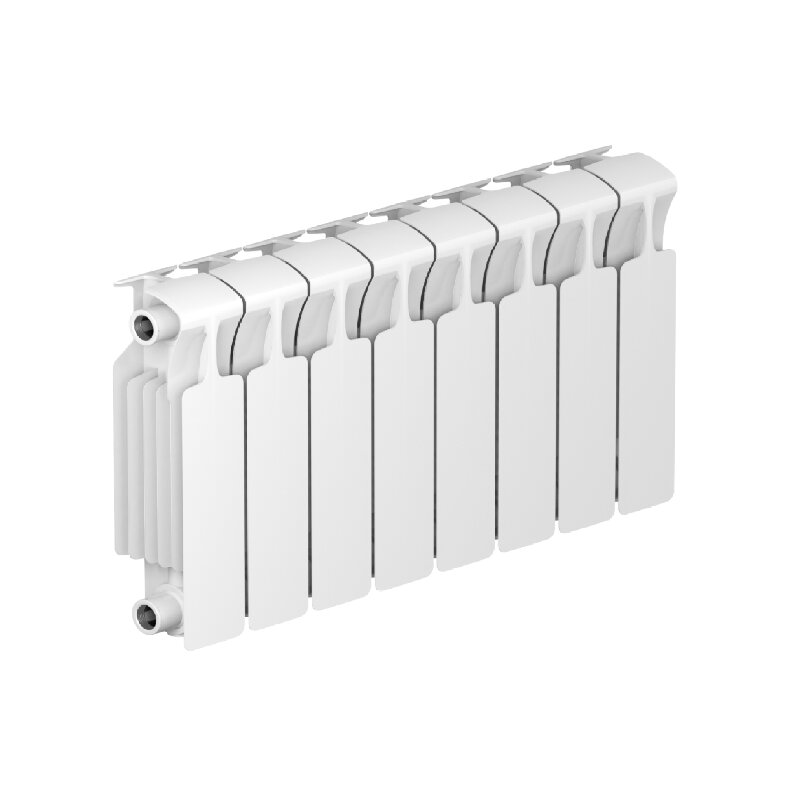 Изображение товара Радиатор биметаллический Rifar Monolit 300 8 секций боковое подключение белый