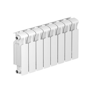 Изображение товара Радиатор биметаллический Rifar Monolit 300 8 секций боковое подключение белый