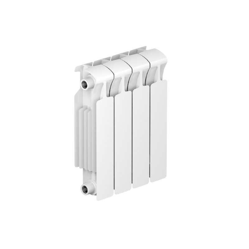 Изображение товара Радиатор биметаллический Rifar Monolit 350 R-MN-350-04, 4 секции, боковое подключение, белый