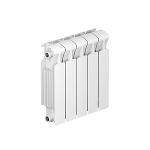 Изображение товара Радиатор биметаллический Rifar Monolit 350 R-MN-350-05, 5 секций, боковое подключение, цвет белый