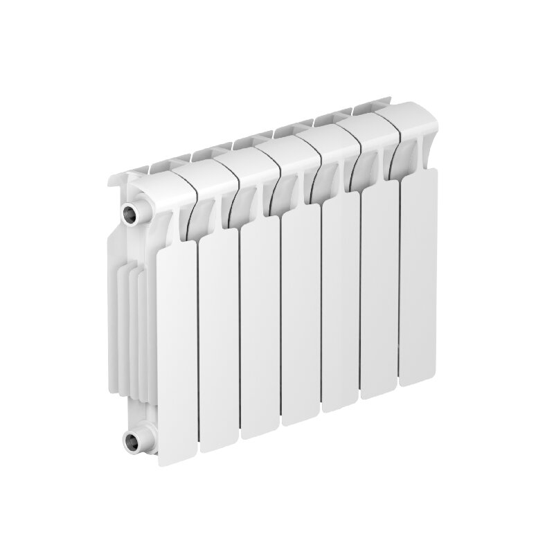 Изображение товара Радиатор биметаллический Rifar Monolit 350 R-MN-350-07 7 секций боковое подключение белый