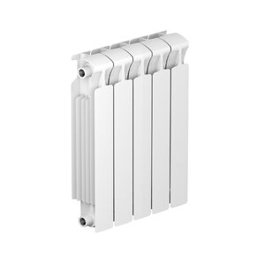 Изображение товара Радиатор биметаллический Rifar Monolit 500 R-MN-500-05, 5 секций, боковое подключение, цвет белый