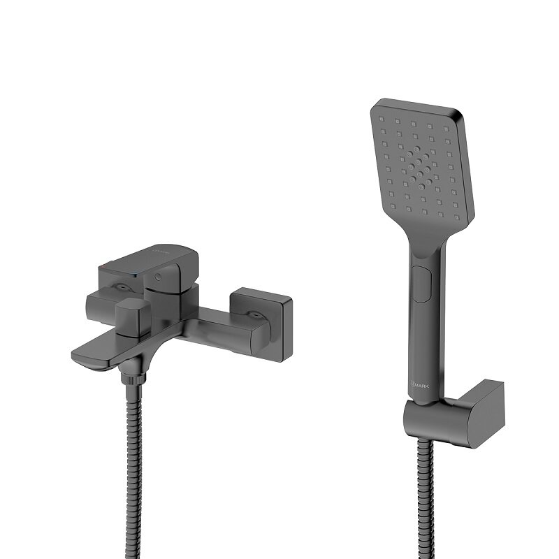 Изображение товара Смеситель для ванны и душа Lemark Hosta LM12314LGM с душевым гарнитуром графит Изображение товара Смеситель для ванны и душа Lemark Hosta LM12314LGM с душевым гарнитуром графит