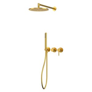 Изображение товара Душевая система Whitecross Y brushed gold, YSET13GLB, золото брашированное