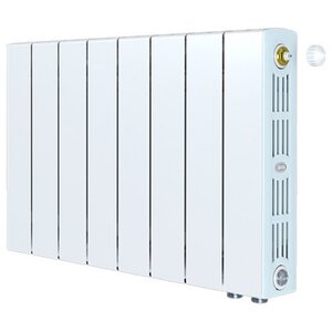 Изображение товара Радиатор биметаллический Rifar SUPReMO Ventil 350 R-SU-350-08-VR, 8 секций, нижнее правое подключение, цвет белый