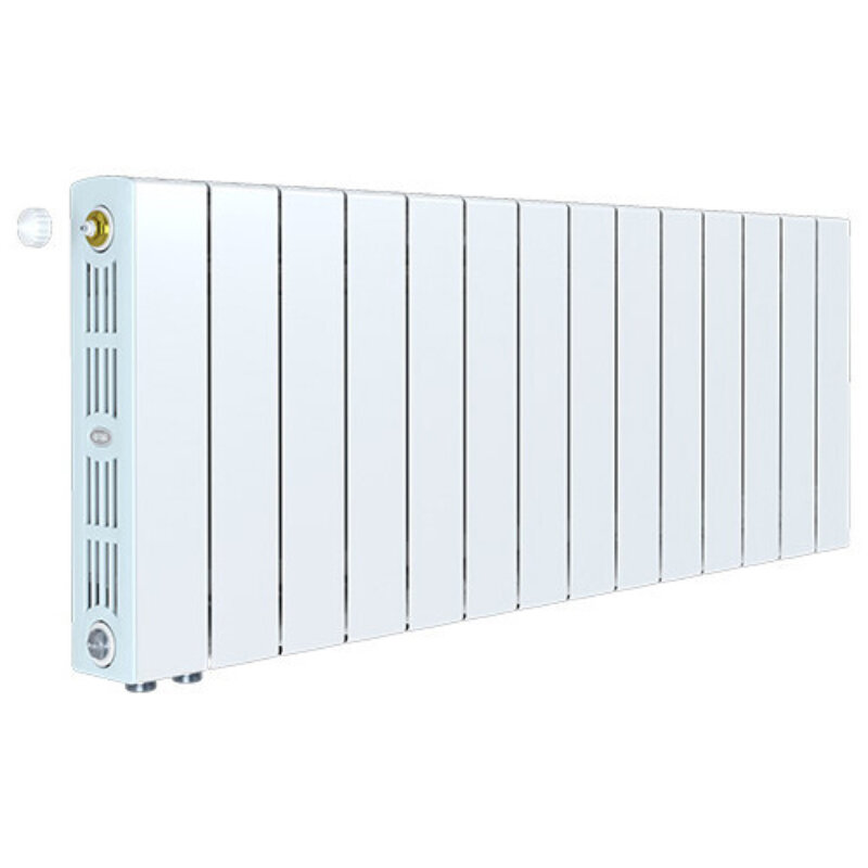 Изображение товара Биметаллический радиатор Rifar SUPReMO Ventil 350, 14 секций, белый, нижнее левое подключение