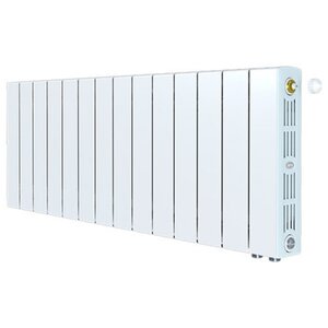 Изображение товара Радиатор биметаллический Rifar SUPReMO Ventil 350 R-SU-350-14-VR, 14 секций, нижнее правое подключение, цвет белый
