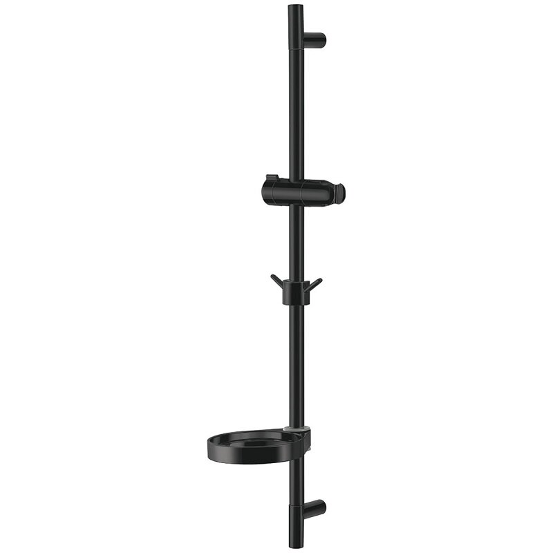 Изображение товара Душевая штанга Lemark LM8103BL с мыльницей, черный матовый Изображение товара Душевая штанга Lemark LM8103BL с мыльницей, черный матовый