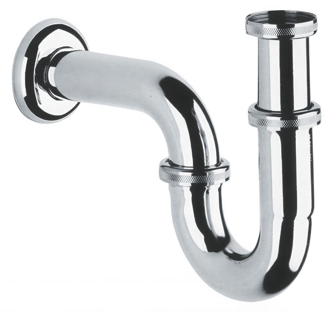 Изображение товара Сифон Grohe для раковины трубчатый хромированный 25.5 см, герметичный и надежный Изображение товара Сифон Grohe для раковины трубчатый хромированный 25.5 см, герметичный и надежный
