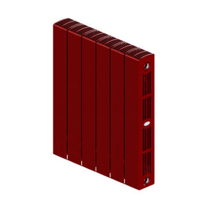 Изображение товара Радиатор биметаллический Rifar SUPReMO 500 R-SU-500-06-BO, 6 секций, боковое подключение, цвет бордо