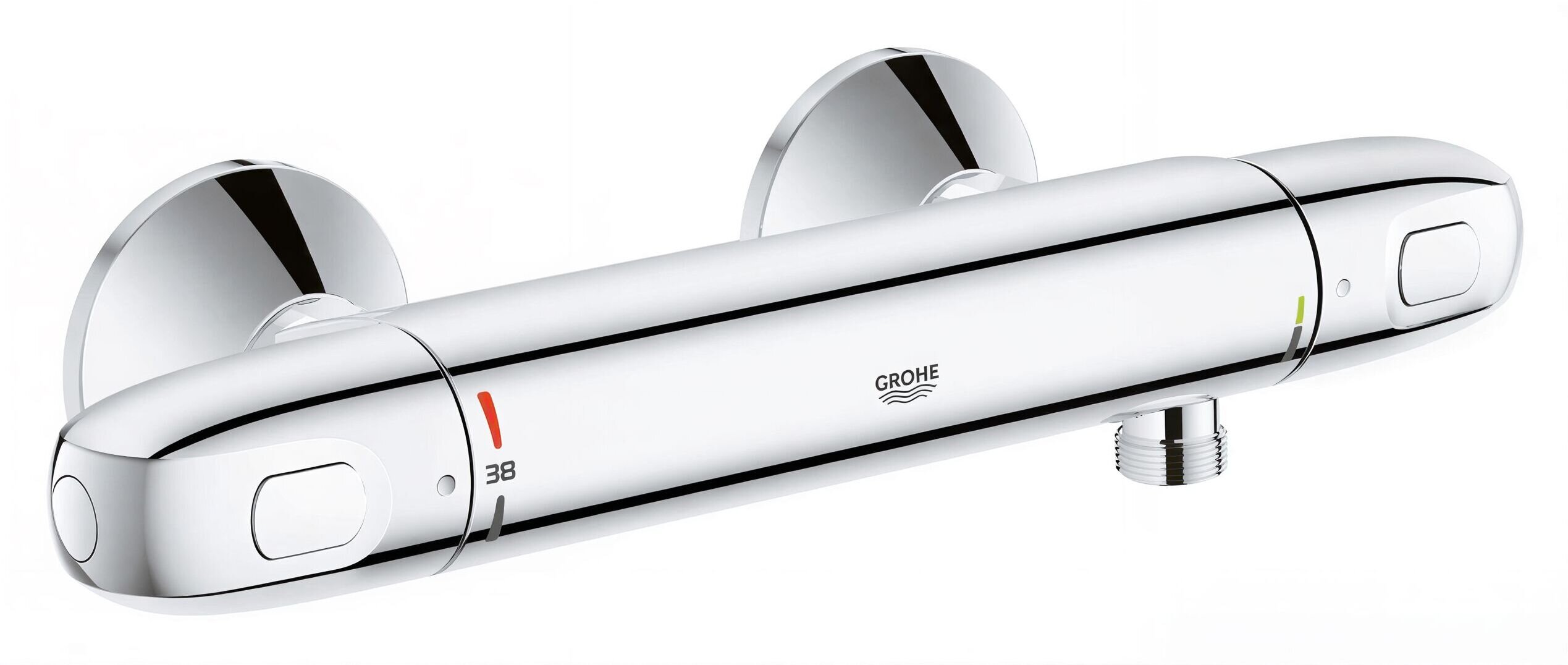 Изображение товара Термостат для душа Grohe Grohtherm 1000 New, 34143003, с подключением шланга, хром Изображение товара Термостат для душа Grohe Grohtherm 1000 New, 34143003, с подключением шланга, хром