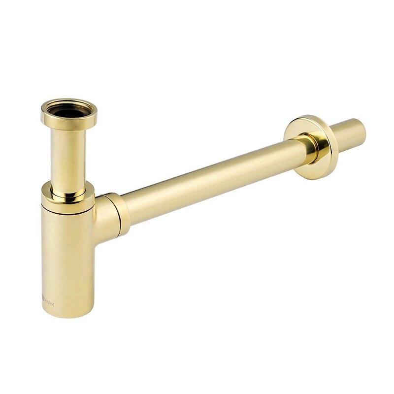 Изображение товара Сифон для раковины Lemark LM8300G, золото, нержавеющая сталь, гарантия 4 года