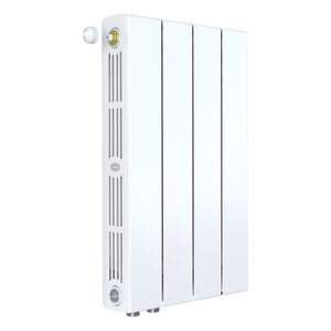 Изображение товара Радиатор биметаллический Rifar SUPReMO Ventil 500 R-SU-500-04-VL, 4 секции, нижнее левое подключение, цвет белый