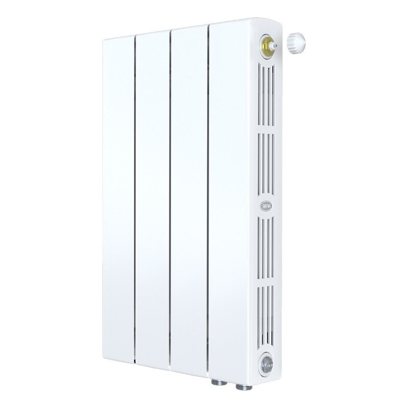 Изображение товара Радиатор биметаллический Rifar SUPReMO Ventil 4 секции, белый, нижнее подключение