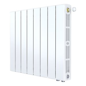 Изображение товара Радиатор биметаллический Rifar SUPReMO Ventil 500 R-SU-500-08-VR, 8 секций, нижнее правое подключение, цвет белый