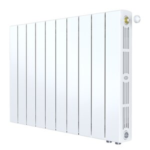 Изображение товара Радиатор биметаллический Rifar SUPReMO Ventil 500 R-SU-500-10-VR, 10 секций, нижнее правое подключение, цвет белый