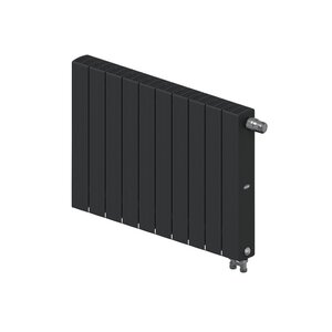 Изображение товара Радиатор биметаллический Rifar SUPReMO Ventil 500 R-SU-500-10-VR-AN, 10 секций, нижнее правое подключение, цвет антрацит