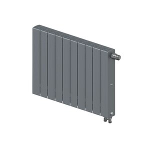 Изображение товара Радиатор биметаллический Rifar SUPReMO Ventil 500 R-SU-500-10-VR-TI, 10 секций, нижнее правое подключение, цвет титан