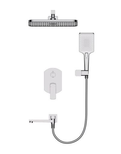 Изображение товара Душевая система Wonzon & Woghand Forza WW-939031-BN, с внутренней частью, никель брашированный PVD