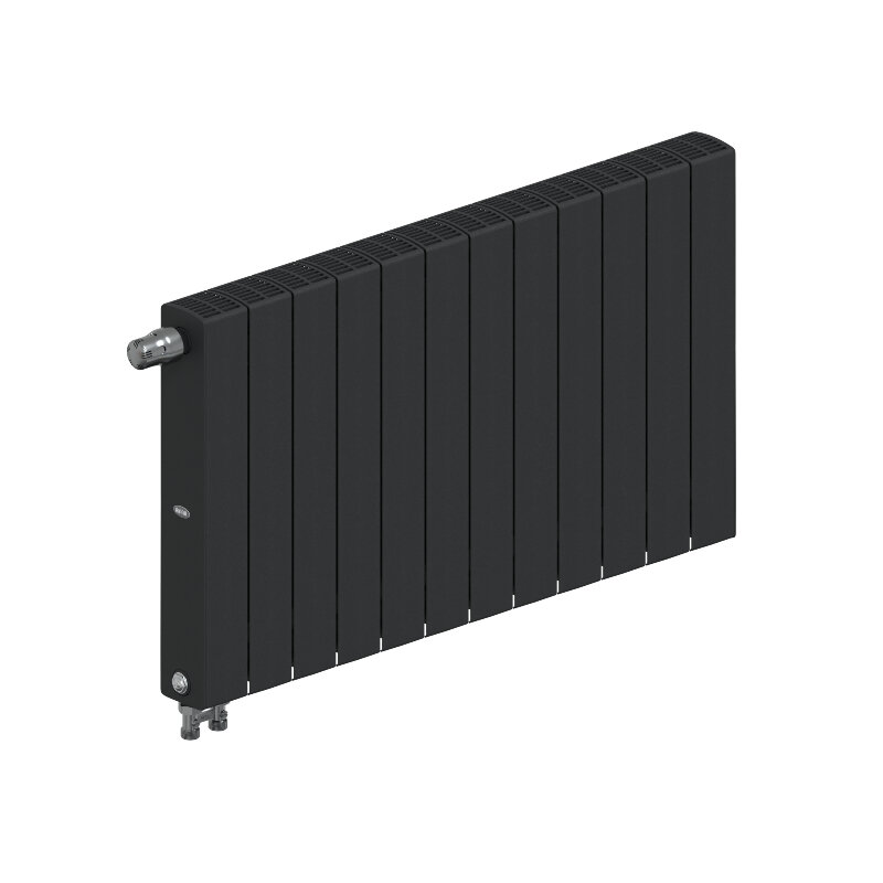 Изображение товара Радиатор биметаллический Rifar SUPReMO Ventil 12 секций антрацит