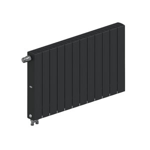 Изображение товара Радиатор биметаллический Rifar SUPReMO Ventil 500 R-SU-500-12-VL-AN, 12 секций, нижнее левое подключение, цвет антрацит