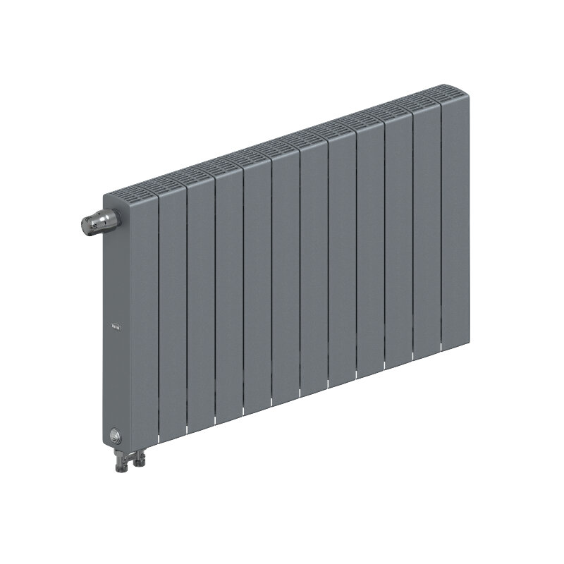 Изображение товара Радиатор биметаллический Rifar SUPReMO Ventil 500 12 секций нижнее левое подключение титан