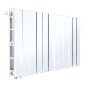 Изображение товара Радиатор биметаллический Rifar SUPReMO Ventil 500 R-SU-500-14-VL, 14 секций, нижнее левое подключение, цвет белый